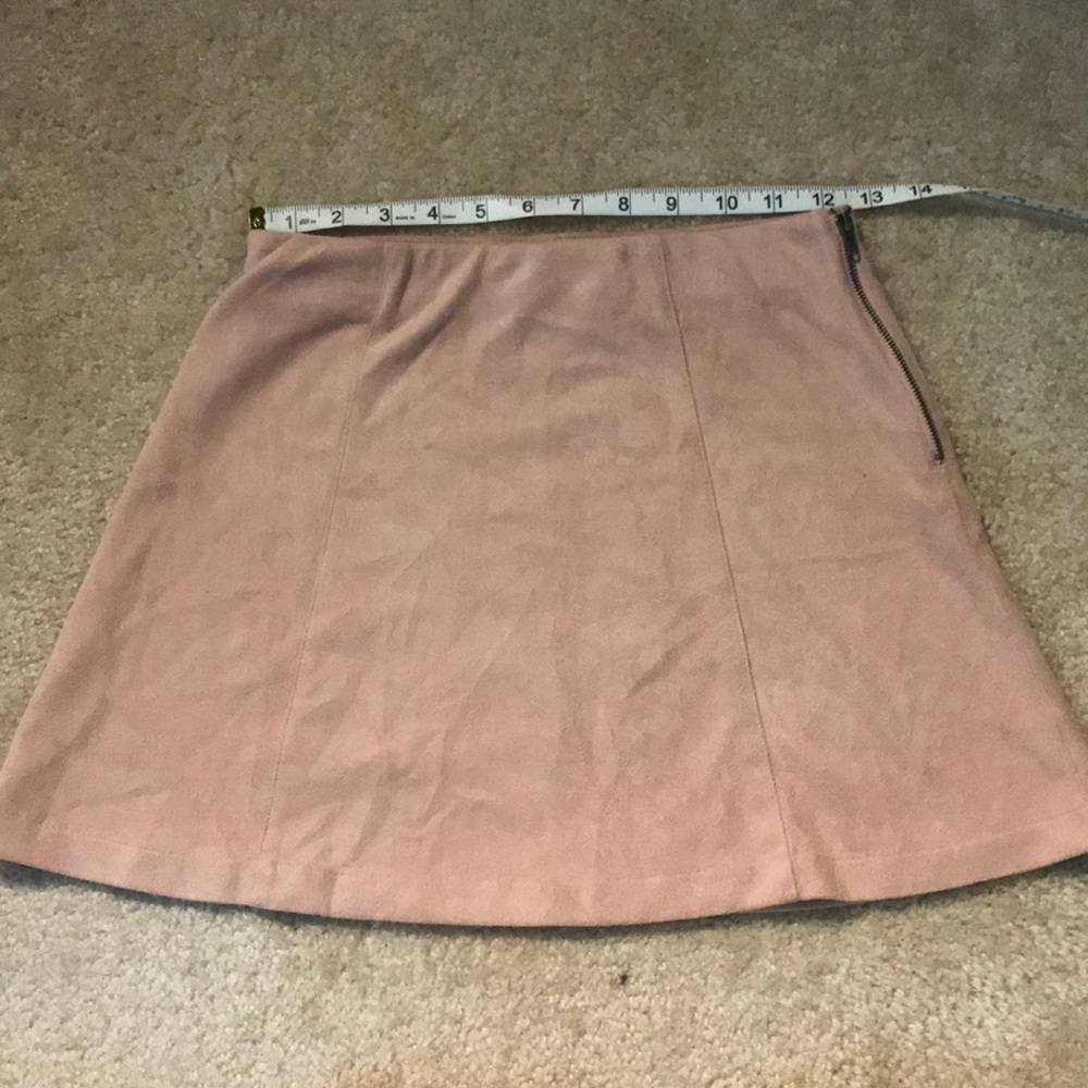 Brandy Melville pink suede skirt